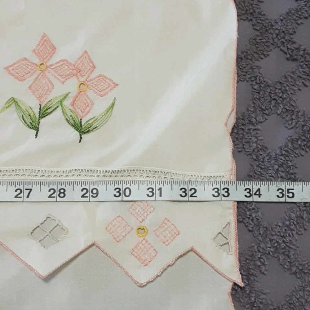 Embroidered Cafe curtains